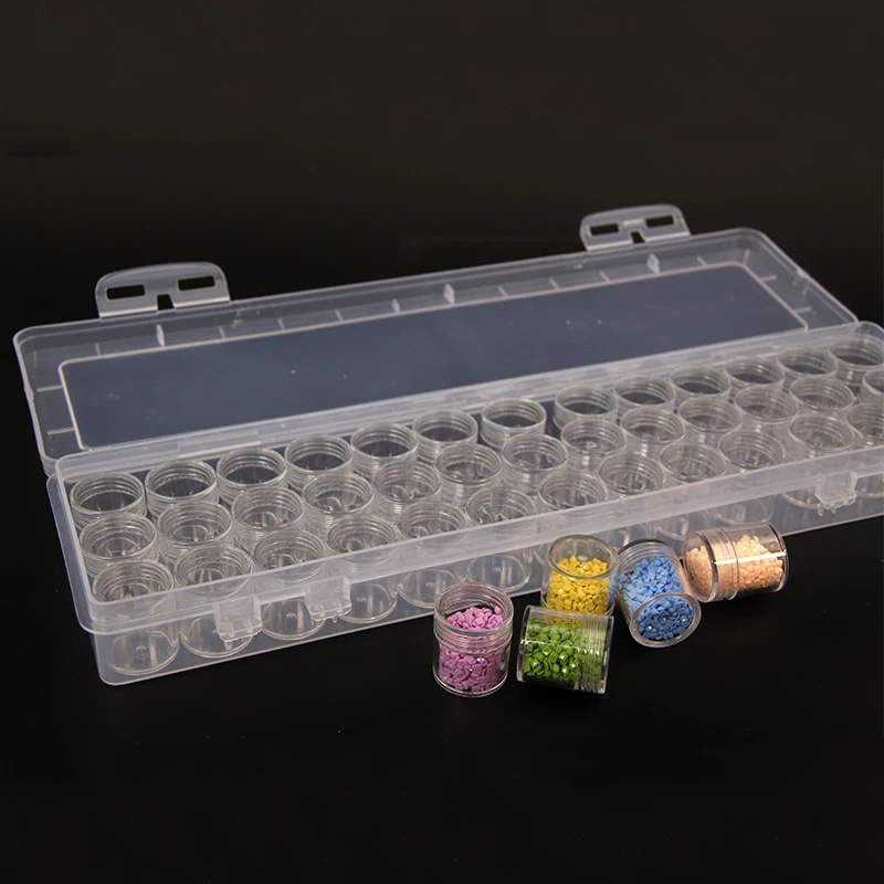 Ящик для хранения аксессуаров 39 бутылок инструменты вышивки картин со стразами
