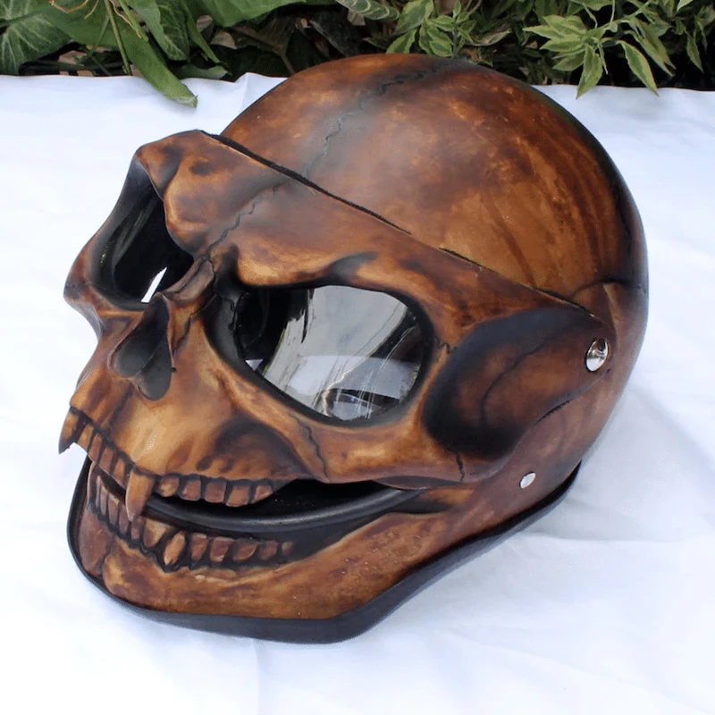 

Necromancer Skull Helmet With Sunglasses For Women Men Halloween Cosplay Props Riding Accessory Sunglasses Skull Head Home