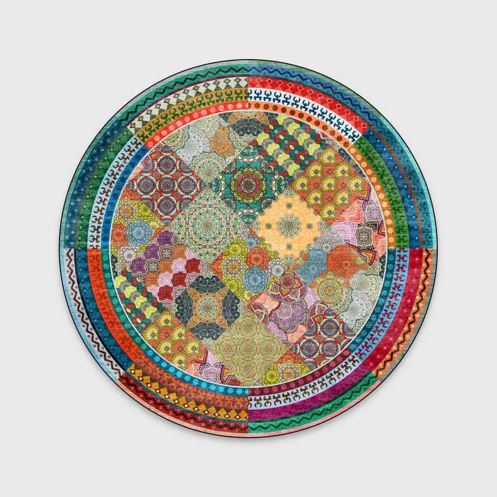 Противоскользящий кухонный коврик напольное покрытие с геометрическим рисунком