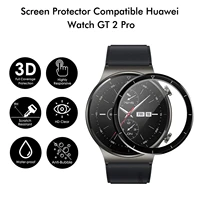3pcs tempered glass for huawei watch gt 2 pro smartwatch screen protective film waterproof anti scratch glass 2 5d for gt2 pro