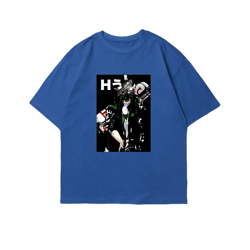 

Round Neck Shirt Men's Short Sleeved Japanese Animation T-Shirt Half Sleeved Men's And Women's TEE Loose Shirt Summer Men's Wear