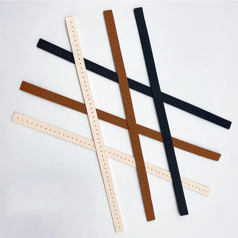 2 Pcs Bag Belt Detachable Pu Leather Handle Bag Strap Diy Replacement Bags Part Handbag Band Handles Lady Shoulder Bag Accessory