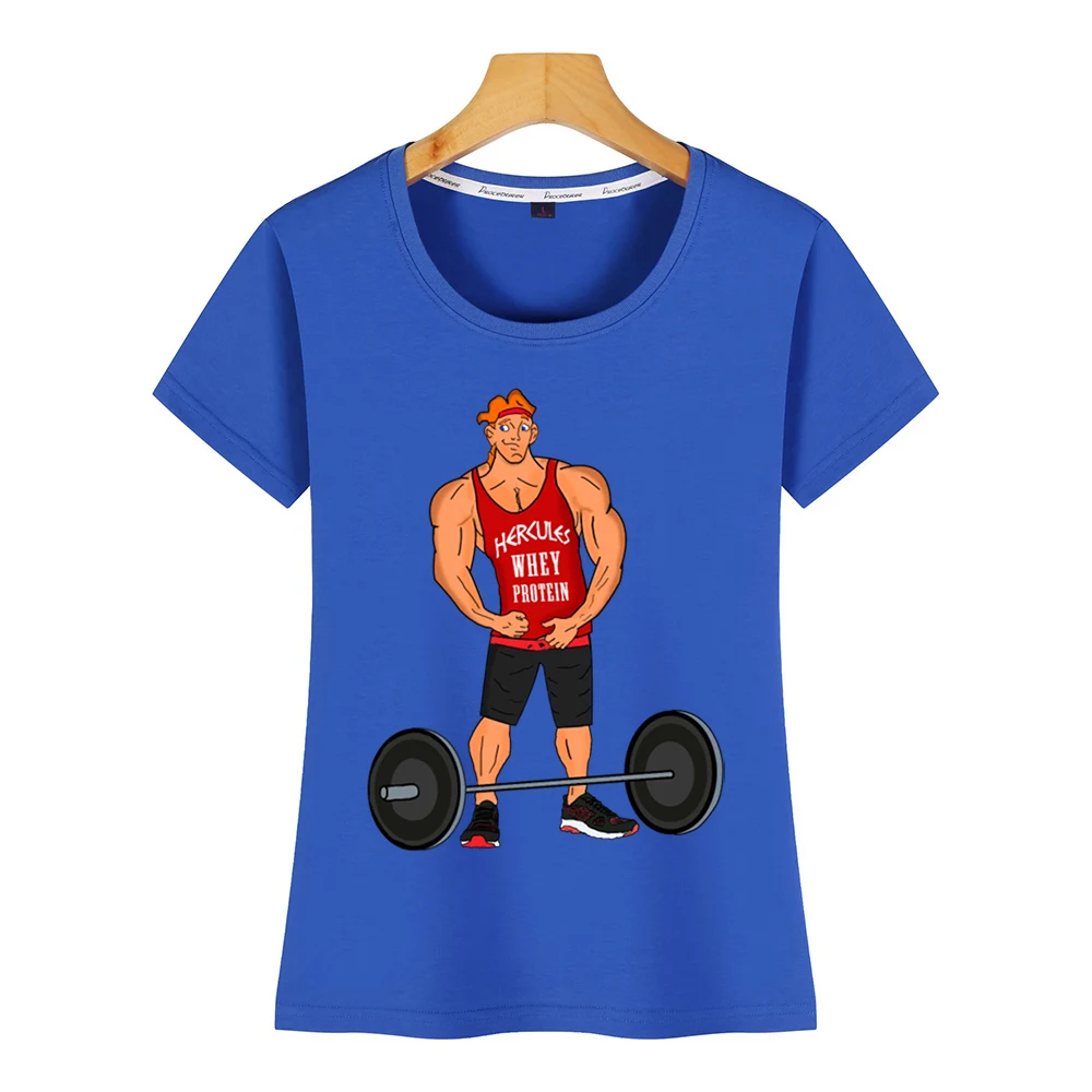 Женская хлопковая Футболка hercules белая футболка с сывороточным протеином | одежда