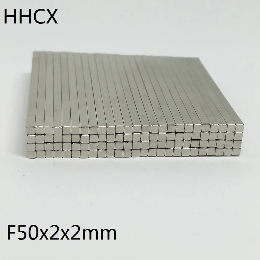 5 10 20 50 шт./лот магнит 50*2*2 N35 Сильный NdFeB редкоземельный 50x2x2 кубовидные неодимовые