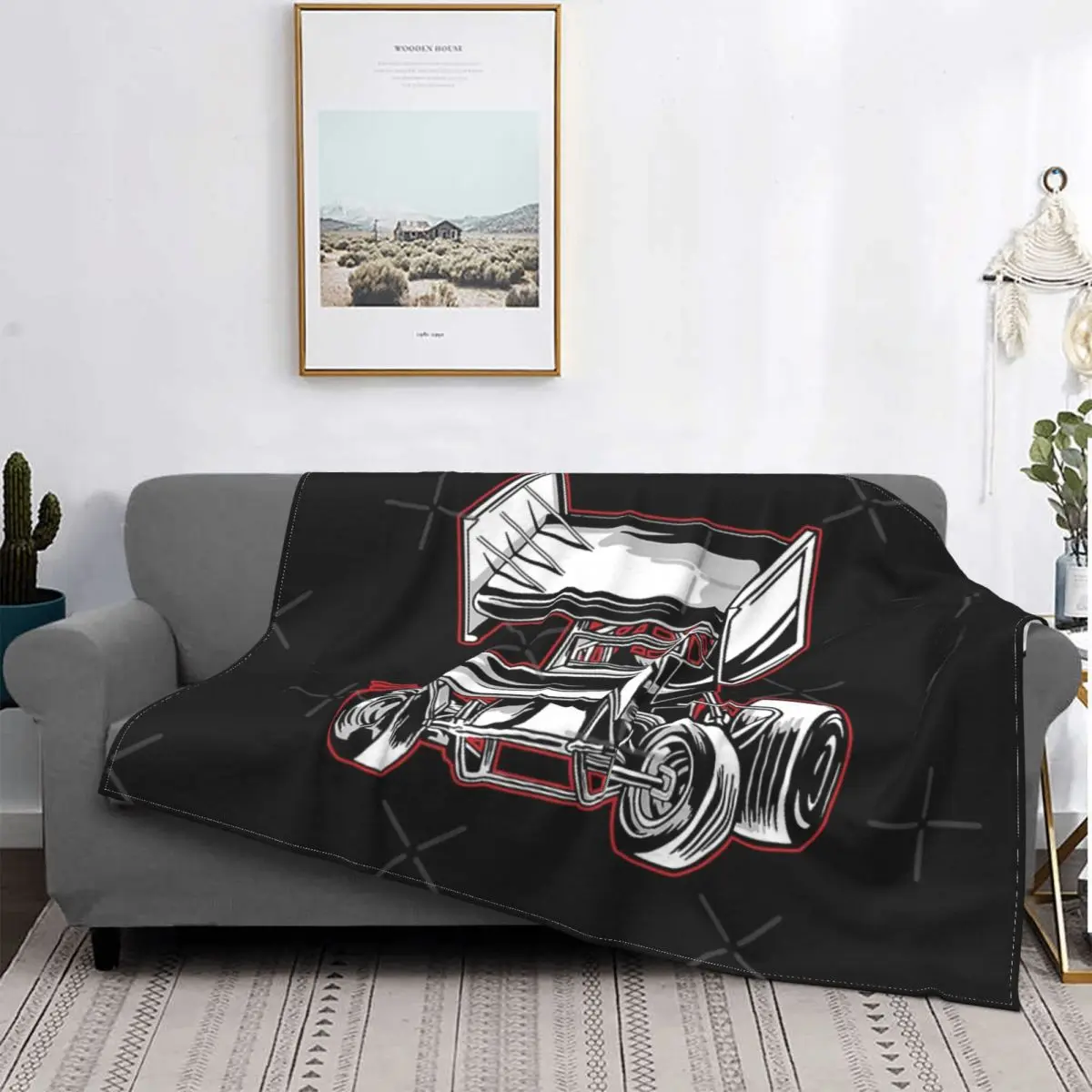 

Offroad Rally Sprint Car Blanket Bedspread Bed Plaid Cover Bedspread 135 Hooded Blanket Picknick Blanket