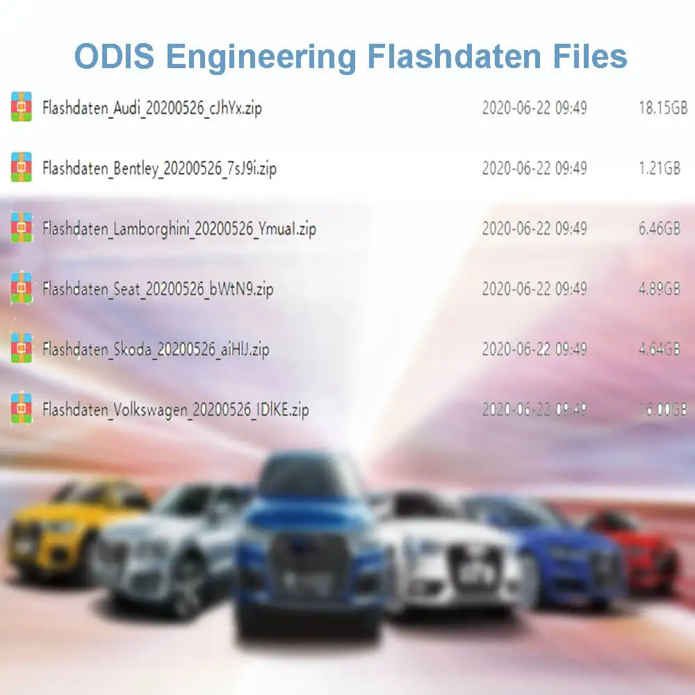 Ссылка для скачивания ODIS Engineering Flashdaten файлы автомобилей VW AUDI SEAT SKODA BENTELY LAMBORGHIN * I |