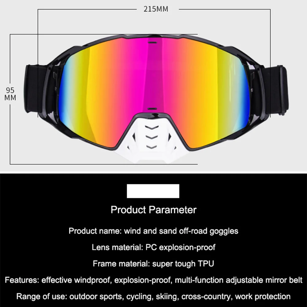 

2021 Brand Motocross Goggles Outdoor Glasses Skiing Sports Eye Ware MX Off Road Helmets Gafas Motorcycle Goggle for ATV DH MTB