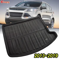 for ford escape kuga 2013 2014 2015 2016 2017 2018 rear trunk boot mat cargo liner floor tray carpet protector car accessories