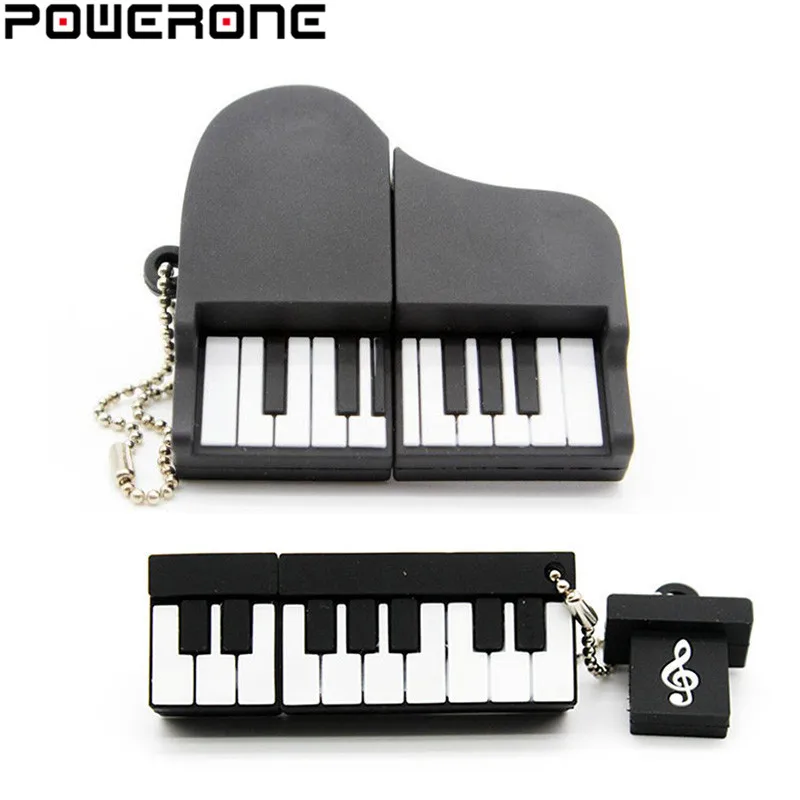 POWERONE Piano Usb флеш накопитель музыкальный Флешка 4 ГБ 8 16 32 64 Мультяшные инструменты