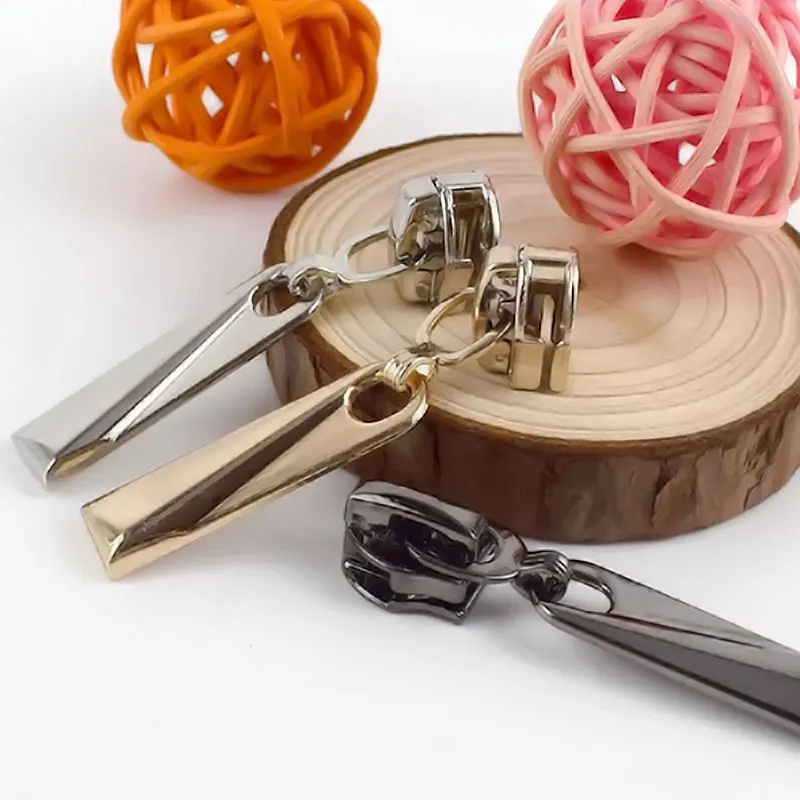 5 # разъемная застежка-молния металла молнии головка ползунки золото серебристый