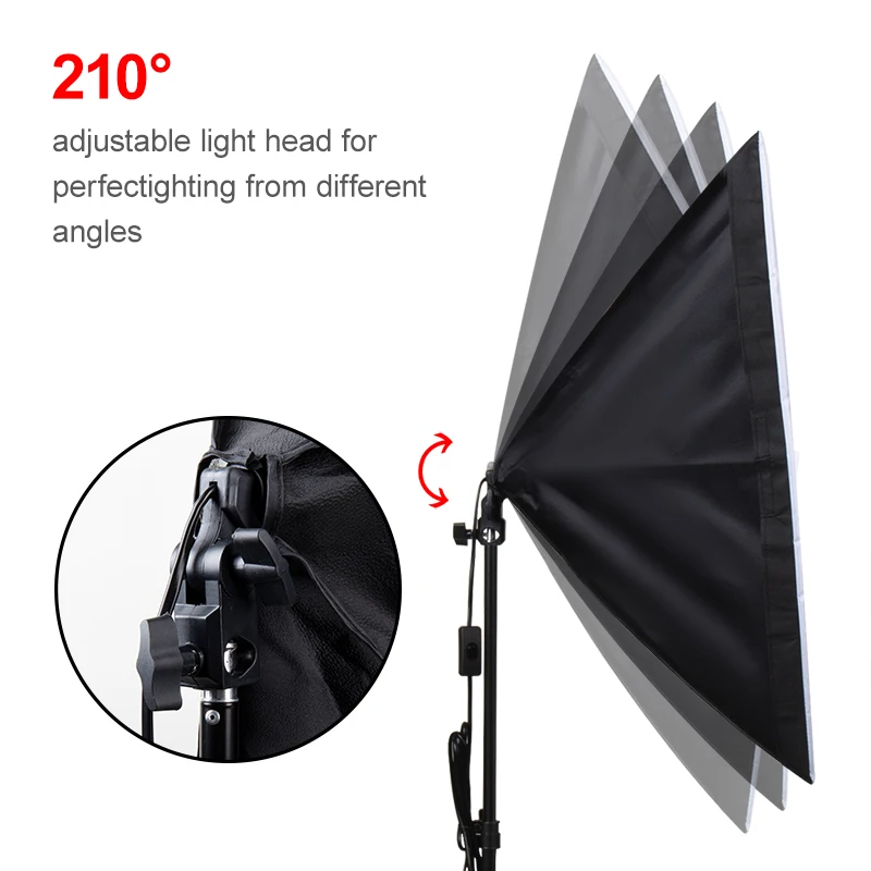Прямоугольная софтбокс для фотосъемки speedlight Triopo 58 Вт лампа белый зеленый фон