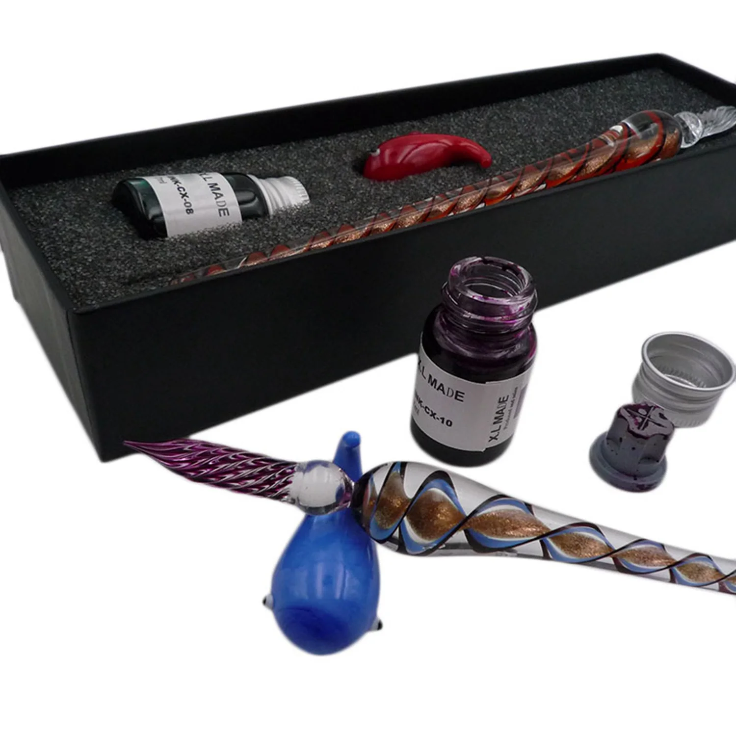 Винтажная ручка для погружения из стекла 1 шт. элегантные ручки с чернилами