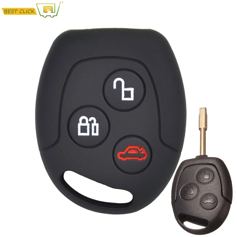 

Silicone Key Case Cover For Ford Focus KA Galaxy Mondeo Transit Connect Cougar Puma Fushion Keyless Fob Shell