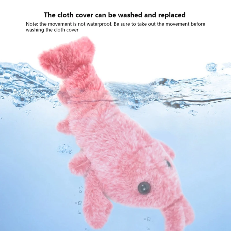 Электрический Скакалка креветки кошка игрушка Лобстер датчик движения и для