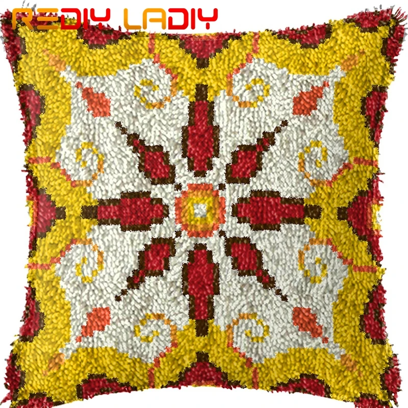 Набор крючков для защелки Сделайте свою собственную подушку Золотая Мандала