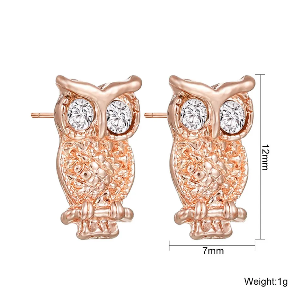 Серьги Слоник из розового золота с фианитами | Украшения и аксессуары