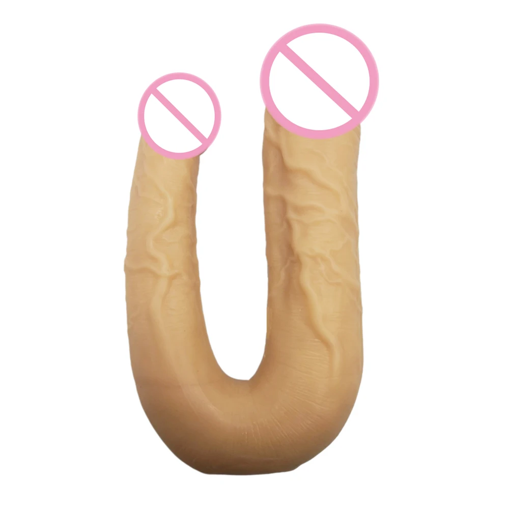 20 5*4 5 см Огромный двойной пенис фаллоимитатор U образной формы большой длинная