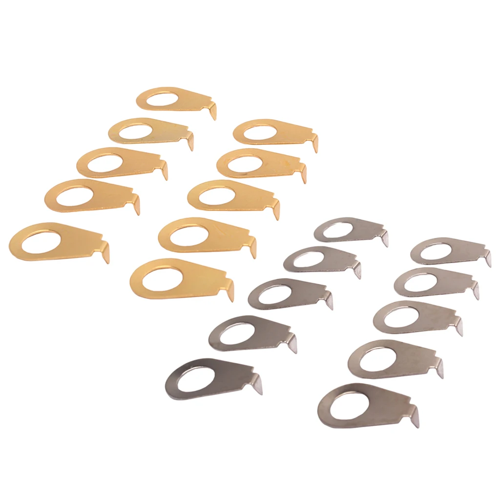 10Pcs Metal Guitar Knobs Pointer Plate Knob Position Indicator For Bass Parts Accessories 22X14X5mm | Спорт и развлечения