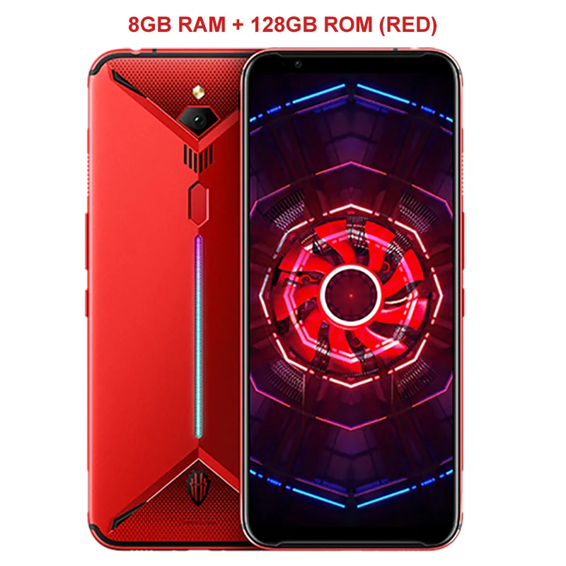 Red 8GB 128GB Мобильный телефон zte Nubia Red Magic 3, 6,65 дюймов, Восьмиядерный процессор Snapdragon 855, отпечаток пальца, фронтальная камера 16 МП, задняя камера 48 МП, 8 ГБ, 128 ГБ, 5000 мАч, игровой телефон - Цвет: Red 8GB 128GB