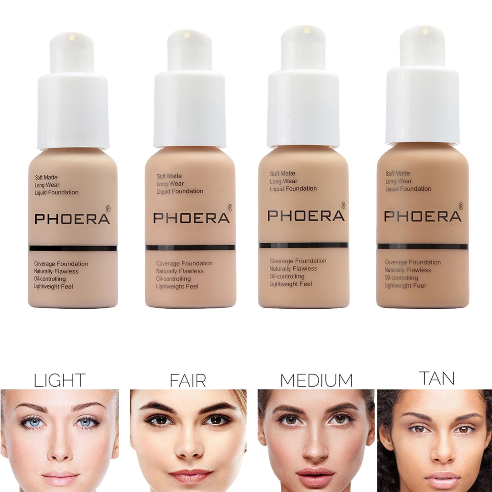 

Liquid Foundation Full Coverage Natural Facial Concealer Moisturizing