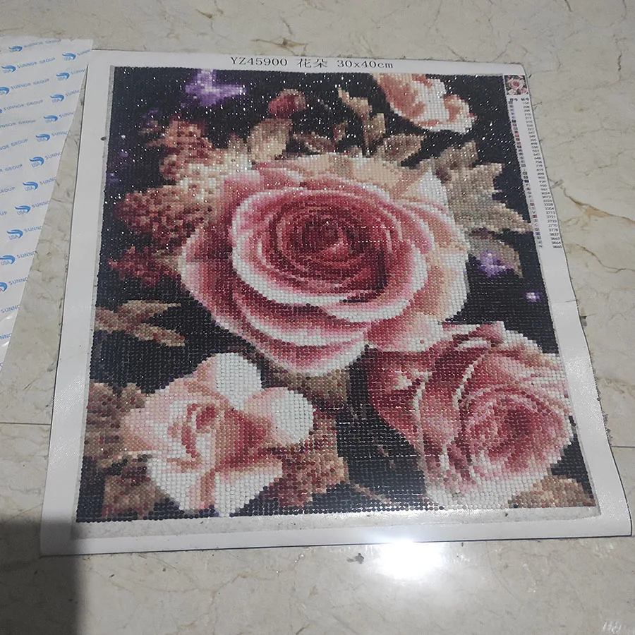 Arte Creativo de 3 piezas, pintura de diamante de guitarra, taladro cuadrado redondo completo, mosaico de diamantes de imitaci&oacute;n, imagen art&iacute;stica de pared, decoraci&oacute;n del hogar, regalo de cumplea&ntilde;os-2