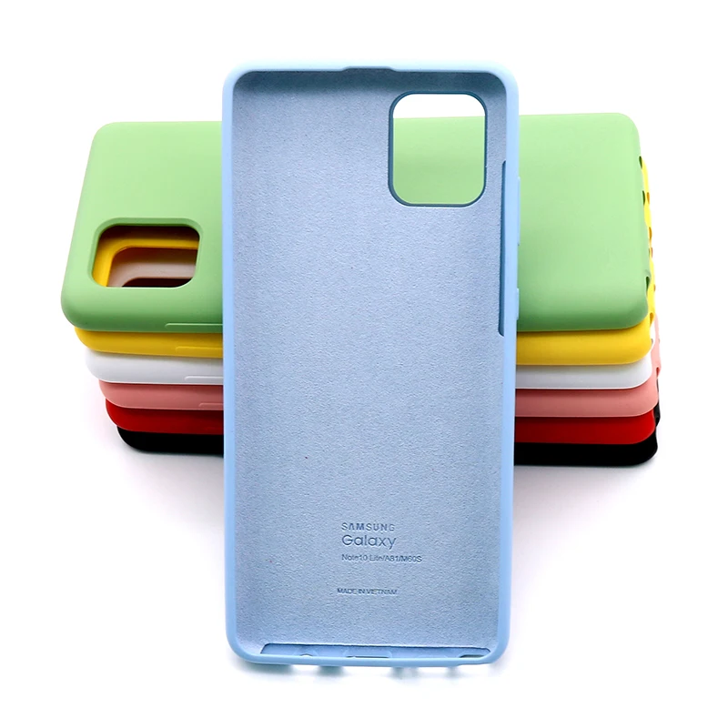 Силиконовый чехол для Samsung Galaxy Note 10 Lite Мягкий противоударный защитный note10lite