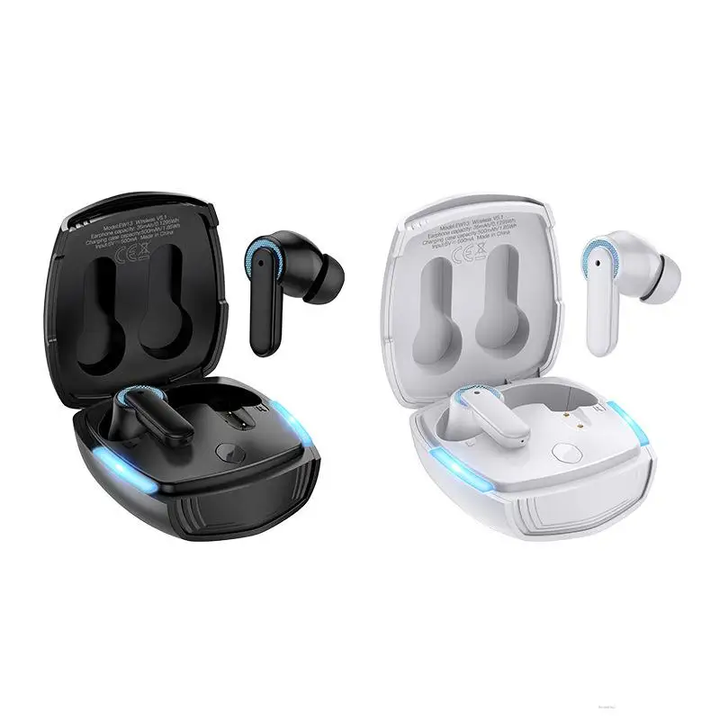 

Hoco EW13 Wireless ENC Noise Cancelling Bluetooth Gaming Headset In-ear Cool LED Light Gaming Headset