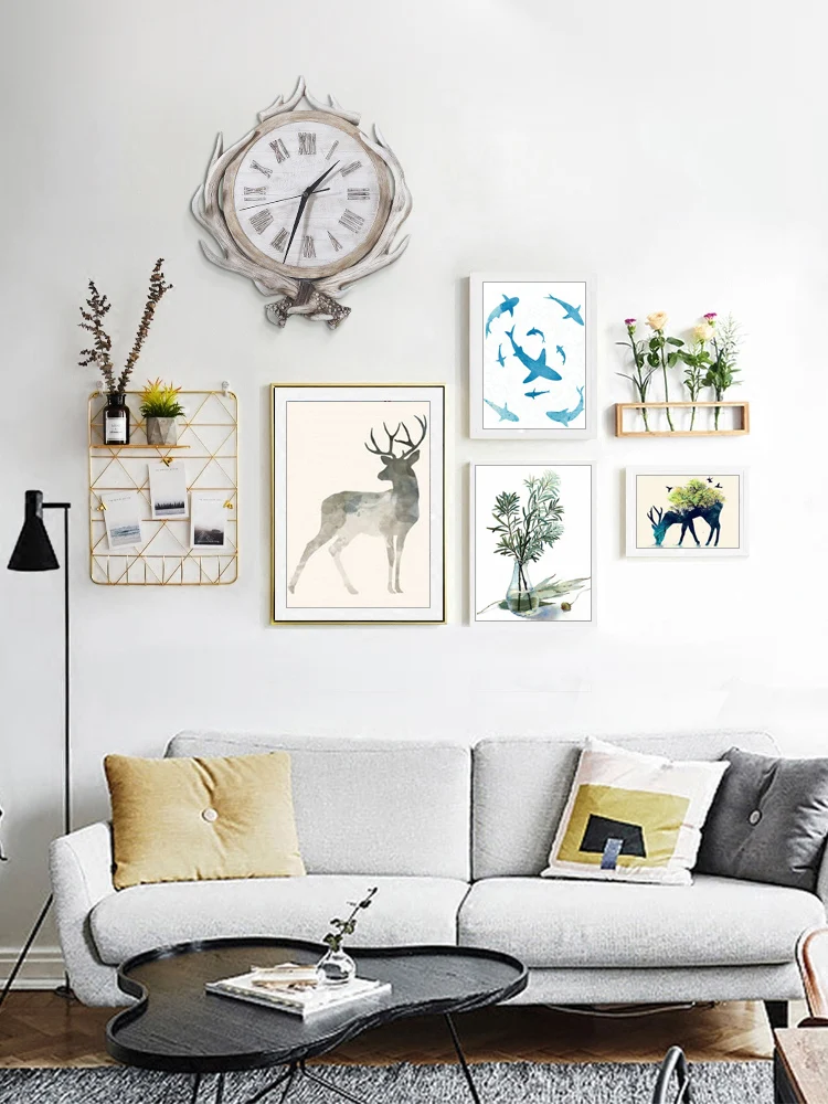 

Living Room Round Acrylic Wall Clocks Silence Nordic Creativity Large Wall Clocks Modern Simple Reloj Pared Home Decor EK50bgz