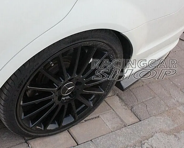 Неокрашенный заднего расширения бампера 1 пара для Mercedes Benz W204 C63 AMG боковая юбка 2012- M070F