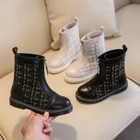kids boots girls boots warm cotton snow boots fashion pearl martin boots winter kids shoes girls shoes