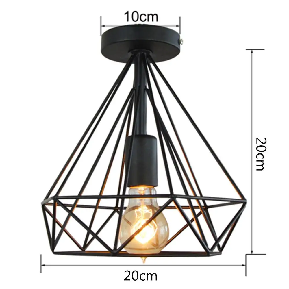 Modern Iron Ceiling Lights lamp shade E27 Scandinavian Chandelier Bedroom Dinning home decor Parlor Hanging lignts Retro | Лампы и