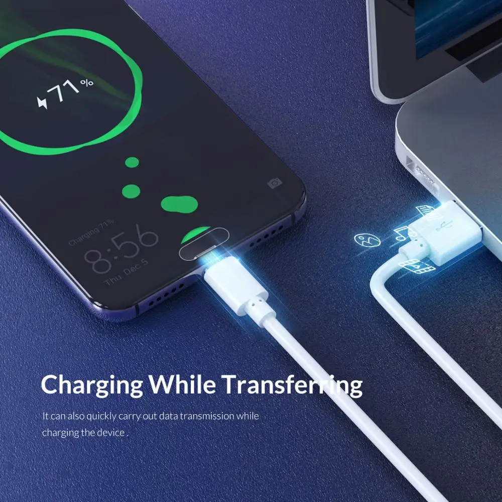 Кабель ORICO 3A USB Type-C для быстрой зарядки Huawei P30 Mate 20 Pro Xiaomi Mi 9 HTC Macbook LG G5 мобильный