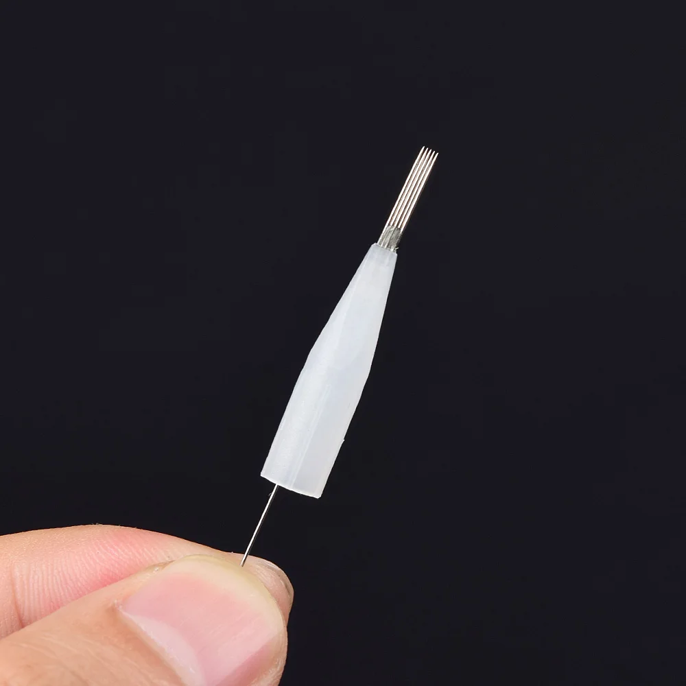 100 шт. стерилизованные одноразовые иглы для перманентного макияжа 0 35 мм 1D/1R/3R/5R/5F/7F