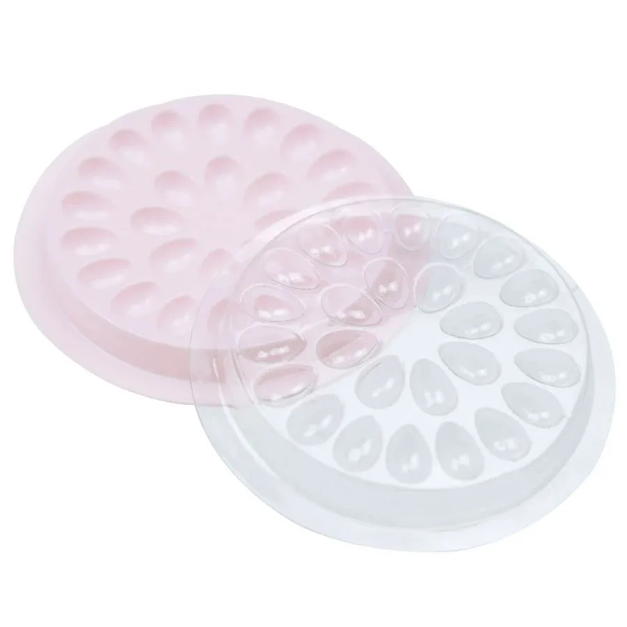 

20/100pcs Disposable Eyelash Glue Holder Pallet Eyelash Extension Glue Pads Stand on Eyelash Plastic Glue Holder for Eyelash