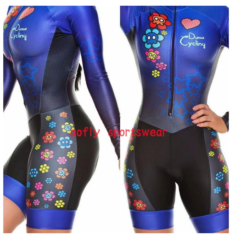 Kafitt Женская одежда с длинным рукавом для велоспорта Триатлон костюм Skinsuit набор