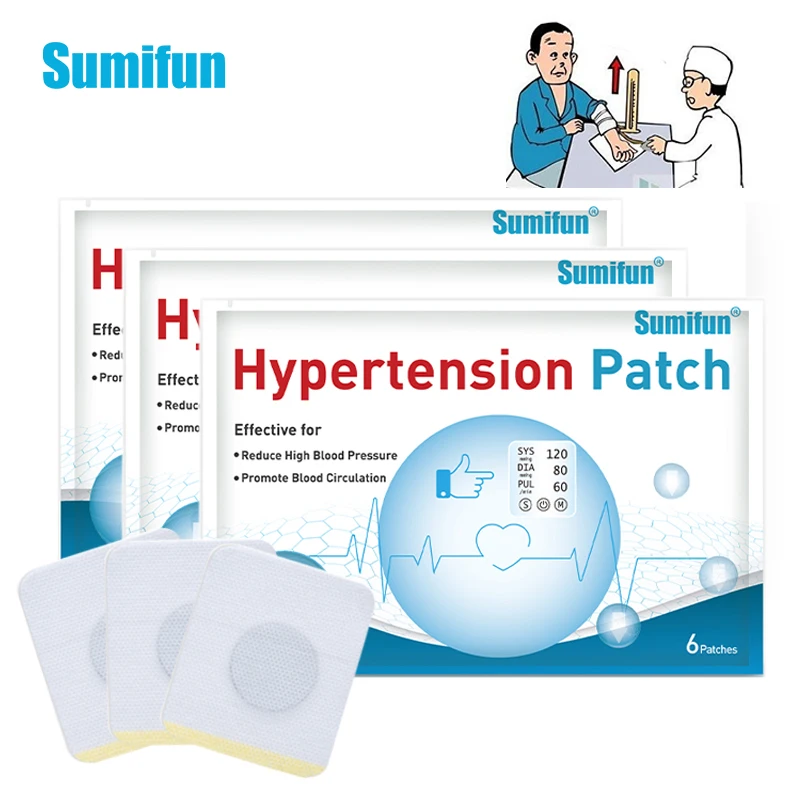 Sumifun 18 шт. Китайский травяной платырь против баланс понизить кровяное Давление