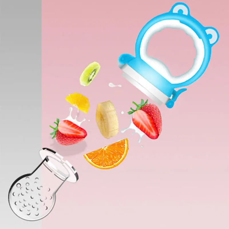 

1Pcs Fresh Food Nibbler Baby Pacifiers Feeder Kids Fruit Feeder Nipples Feeding Safe Baby Supplies Nipple Teat Pacifier Bottles