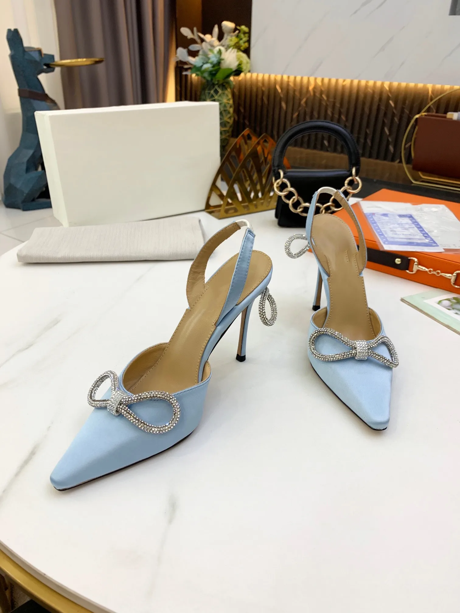 

Solid Nude Women D'orsay Pointed Toe Stilettos High Heels Ankle Strap Pumps Elegant Ladies Formal Dress Shoes