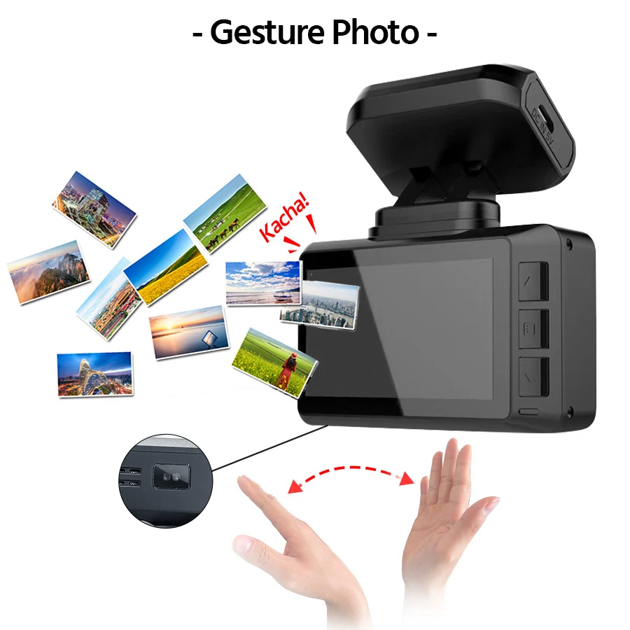 Видеорегистратор E-ACE B44P автомобильная мини-камера с разрешением 2160P GPS-треком Wi-Fi