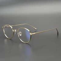 Collection Edition Titanium Glasses Frame Men Handmade Original Quality Eyeglasses Women Retro Round Myopia Computer Spectacles