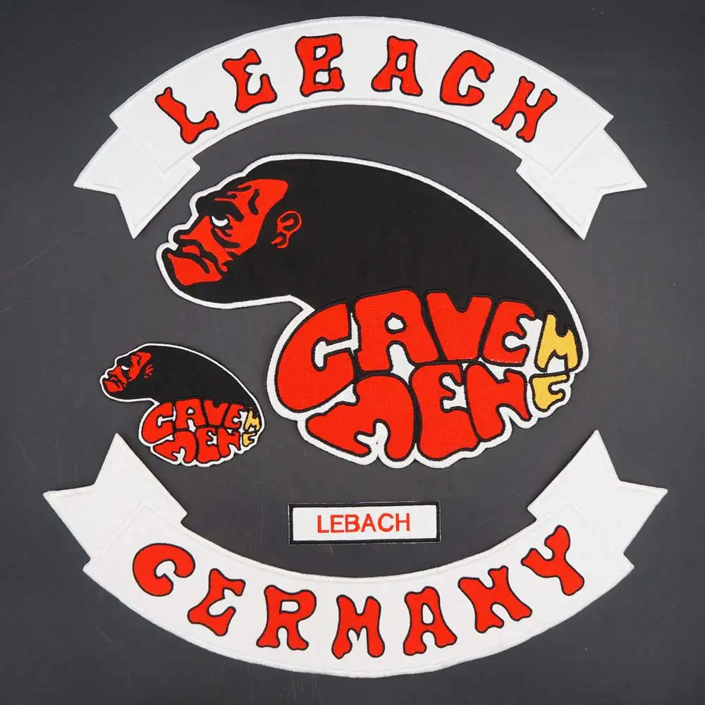 LEEAGH Германия большой размер вышивка панк Байкерская нашивка значок наклейка для одежды шляпы сумки утюгом на подложке