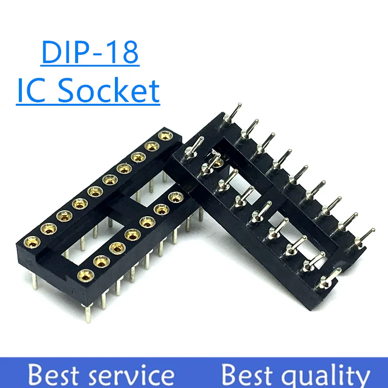 10 шт./лот IC conectores DIP6 DIP8 DIP14 DIP16 DIP18 DIP20 DIP24 DIP28 DIP40 сосны коннектора круглое отверстие
