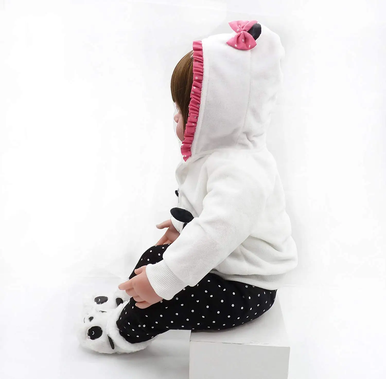 Medylove Reborn Baby Doll Clothes For 20- 23 Inch Girl Panda Outfit Accessories 4pcs Matching | Игрушки и хобби