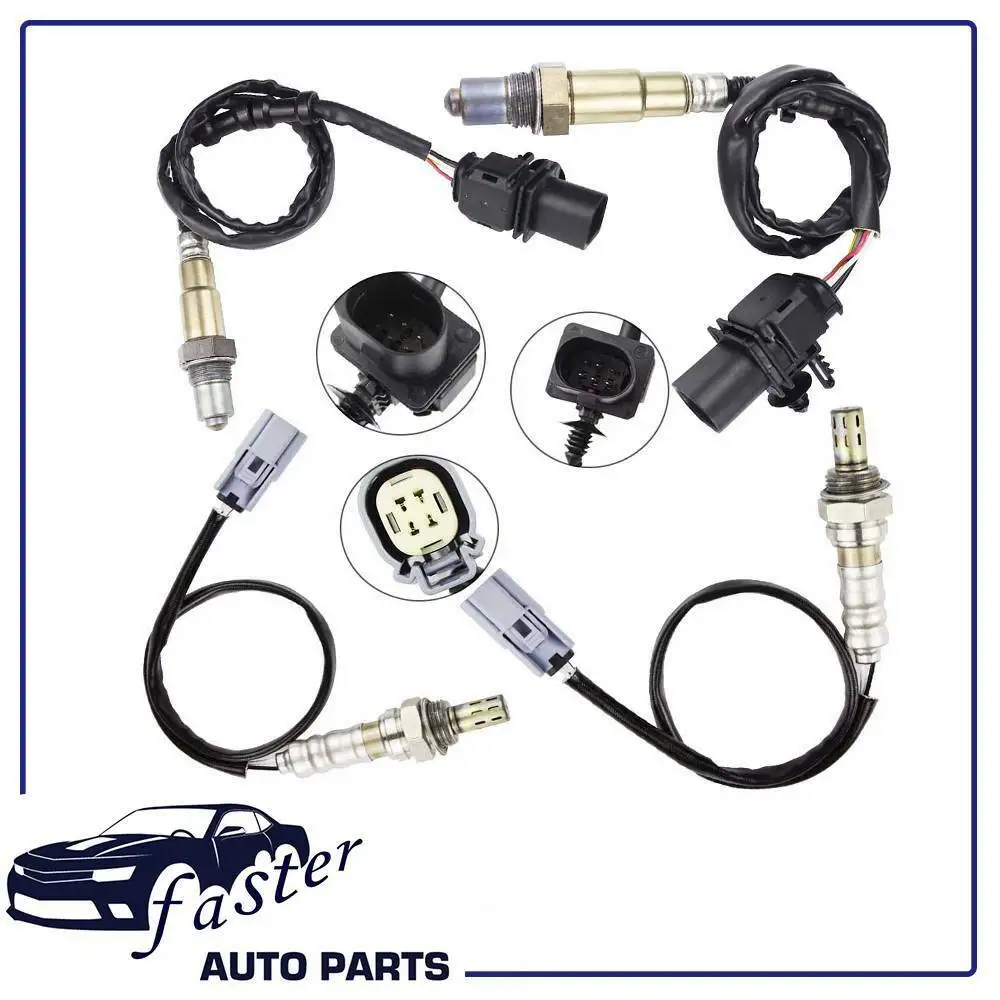4 датчика кислорода O2 1 и 2 для 2011 2012 2013 Ford F 150 5.0L 6.2L верхняя + нижняя|Датчик