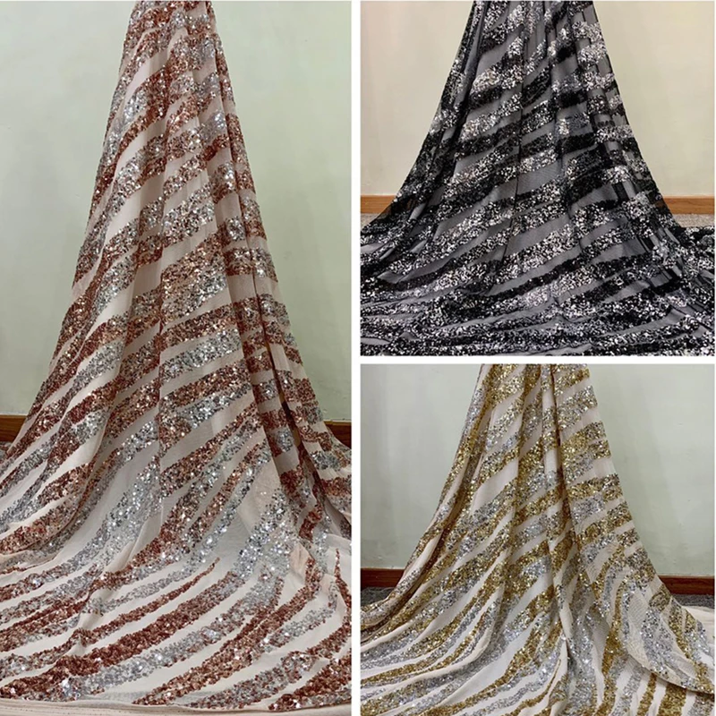 Лидер продаж африканская кружевная ткань с блестками 2020 высококачественная