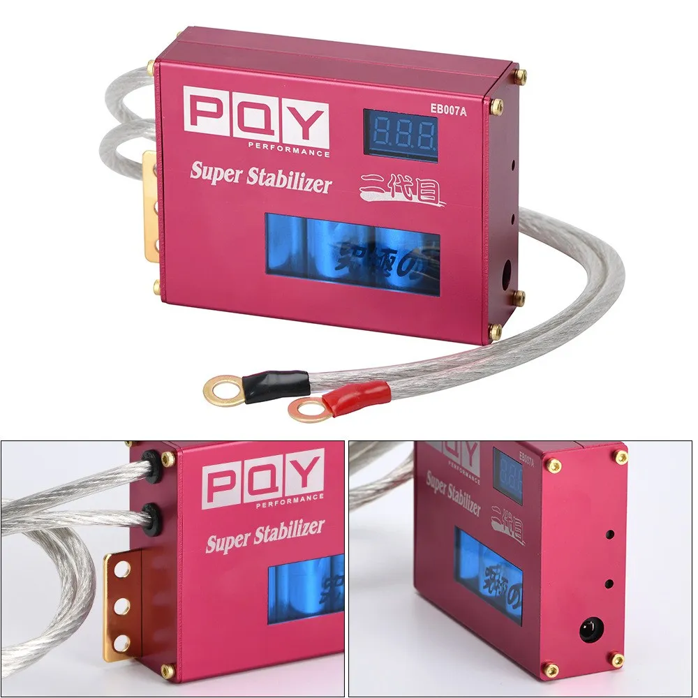 

Universal Power Engine Chip Turbo Voltage Boost Regulator ECU Ignition Booster Volt Stabilizer LED Display Car Accesories