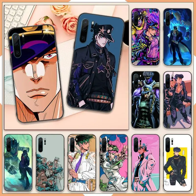 

Jotaro Kujo Jojo's Bizarre Adventure Phone Case For Huawei P20 P30 P40 lite Pro P Smart 2019 Mate 10 20 Lite Pro Nova 5t