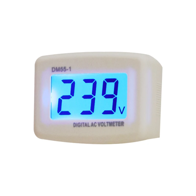1PCS Digital AC Voltmeter AC80V 300V Electric Voltage Pen Tester LCD Display DM55 1 US/EU Plug type Volt Meter|Измерители