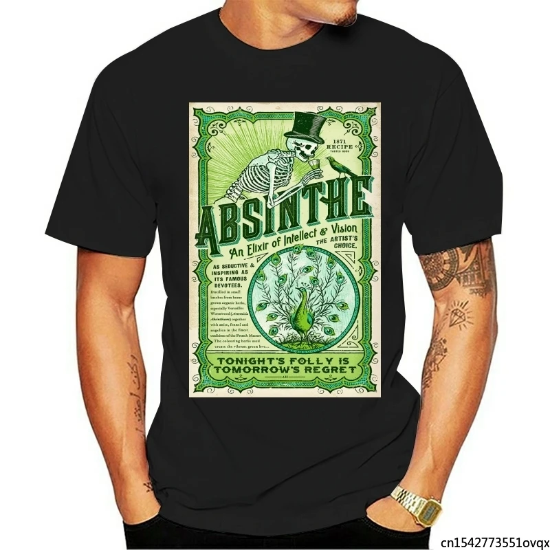 Absinthe 1871 Recipe Psychedelic Alcohol Ecstasy Retro Unisex Tee