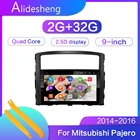 Автомобильный мультимедийный dvd-плеер 2.5D 2Din Android 8.1GO GPS для Mitsubishi Pajero V97 2006-2014 радио-навигация BT WiFi